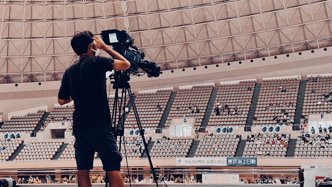 Director calling shots during a live television broadcast